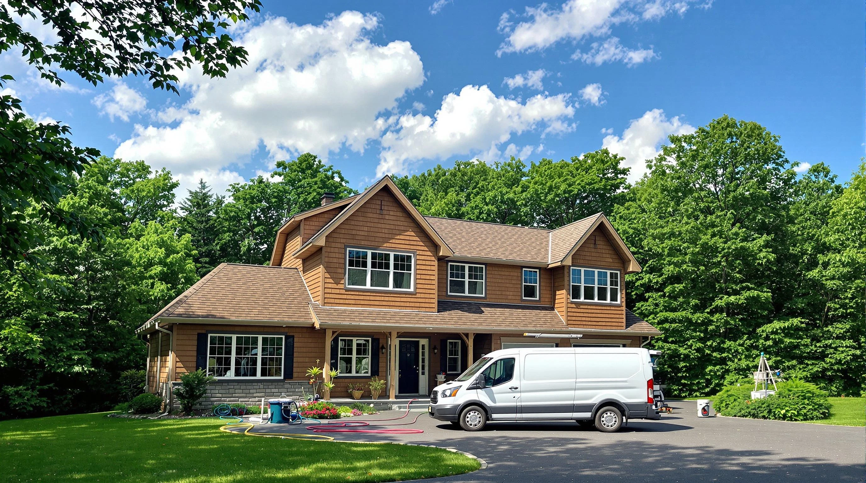 Greenwood Village Air Duct Cleaning air duct cleaning crew working in Littleton, CO