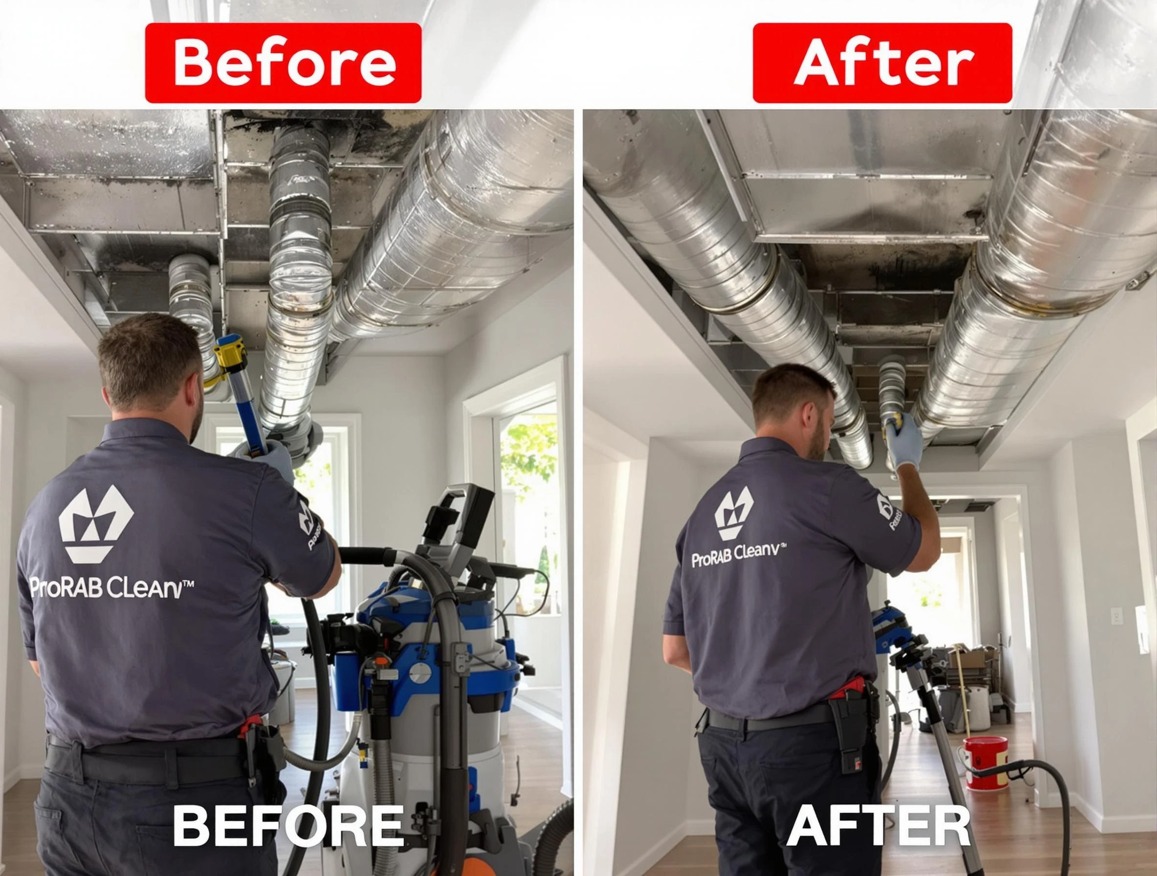Greenwood Village Air Duct Cleaning expert performing thorough residential duct cleaning in a Greenwood Village home